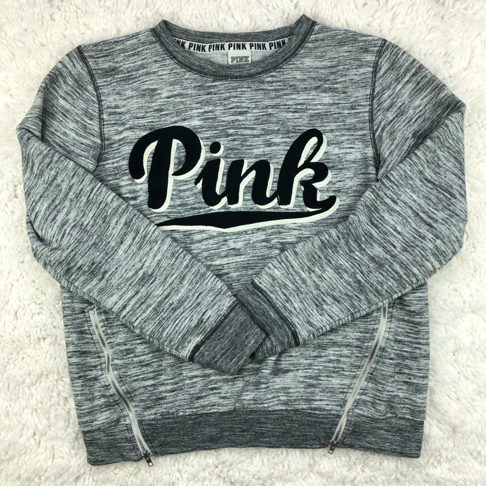 Pink Logo Zipper Pullover